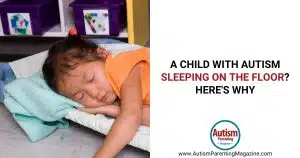 A child with autism sleeping on the floor? Here's why https://www.autismparentingmagazine.com/autism-sleeping-on-the-floor/